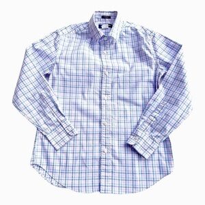 Crewcuts Boys‎ Blue & Pink Plaid Thompson Button Down Size 12